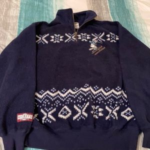 Disney Mickey zip pullover ski fleece embroidered